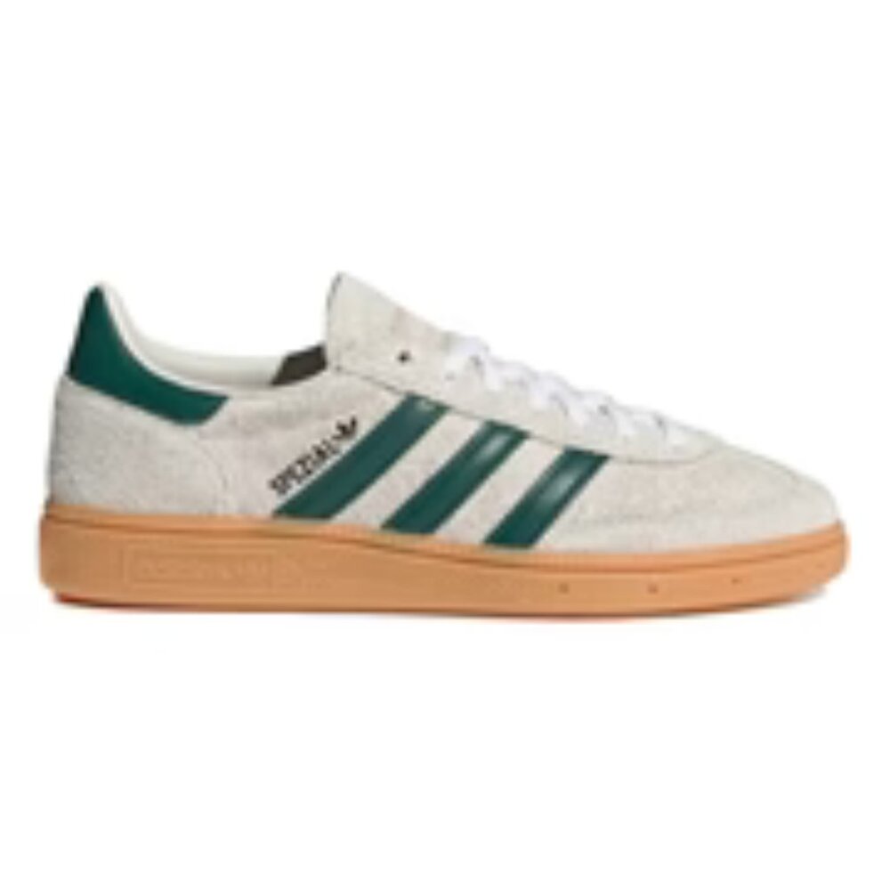 ADIDAS Handball Spezial shoes in Alumina/Collegiate Green/gum, women's 7, new